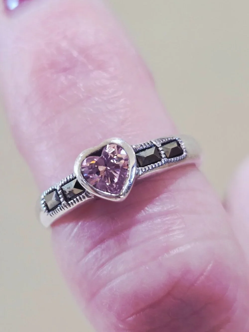 Vintage Sterling Silver vintage bezel
